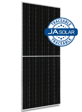 JA Solar 595W n-type Bifaziales Doppelglas Halbzellen MBB LB MC4