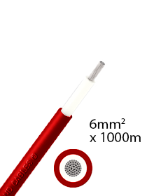 Solarkabel 6mm2 – 1000m – rot