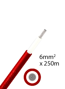 Solarkabel 6mm2 – 250m – red