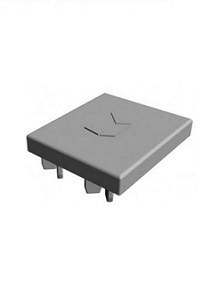 Abschlusskappe Montageschiene 41X35 grau (1 St%FCck)